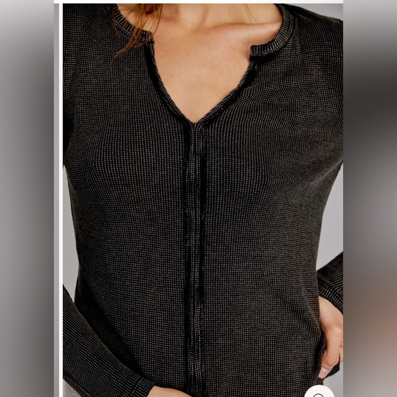 Anthropologie Pilcro‎ and The Letterpress Split Neck Top-Size XS New with Tags - Picture 3 of 9